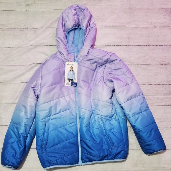 Eddie Bauer Youth Reversible Jacket Size 14/16 - Picture 1 of 6
